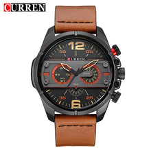 Carregar imagem no visualizador da galeria, Relogio Curren Pulseira de Couro