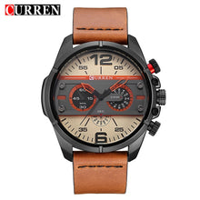 Carregar imagem no visualizador da galeria, Relogio Curren Pulseira de Couro