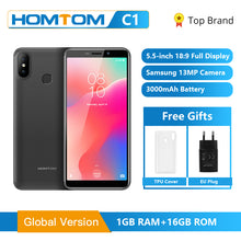 Carregar imagem no visualizador da galeria, HOMTOM C1 16 1GB de RAM GB ROM Quad Core Mobile Phone 5.5 polegada 13MP Traseira - Digital Smartphone