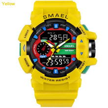 Carregar imagem no visualizador da galeria, SMAEL Homens Sports Watch Relógios À Prova D' Água
