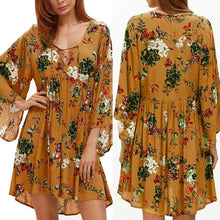 Carregar imagem no visualizador da galeria, Vestido Floral - Casual solto