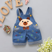 Carregar imagem no visualizador da galeria, Roupa Do Bebê Das Meninas Dos Meninos Jeans Macacões
