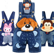 Carregar imagem no visualizador da galeria, Roupa Do Bebê Das Meninas Dos Meninos Jeans Macacões