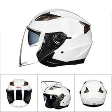 Carregar imagem no visualizador da galeria, GXT Capacete Da Motocicleta Meia Face Capacete ABS Lente Dupla