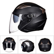 Carregar imagem no visualizador da galeria, GXT Capacete Da Motocicleta Meia Face Capacete ABS Lente Dupla