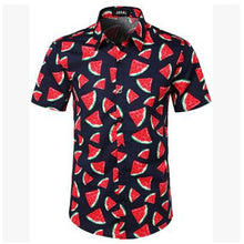 Carregar imagem no visualizador da galeria, Havaiano Camisa de Manga Curta dos homens de Verão Floral